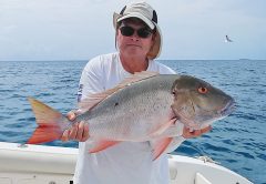 Scott Dyer set the hook on this West End mutton with his conventional bass outfit.