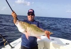 Capt. Orly with a nice mutton snapper.