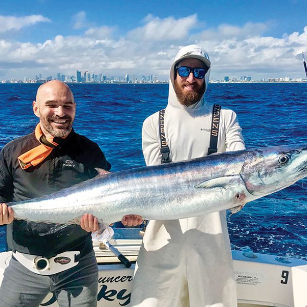 58 pound wahoo caught aboard Bouncer’s Dusky 33.