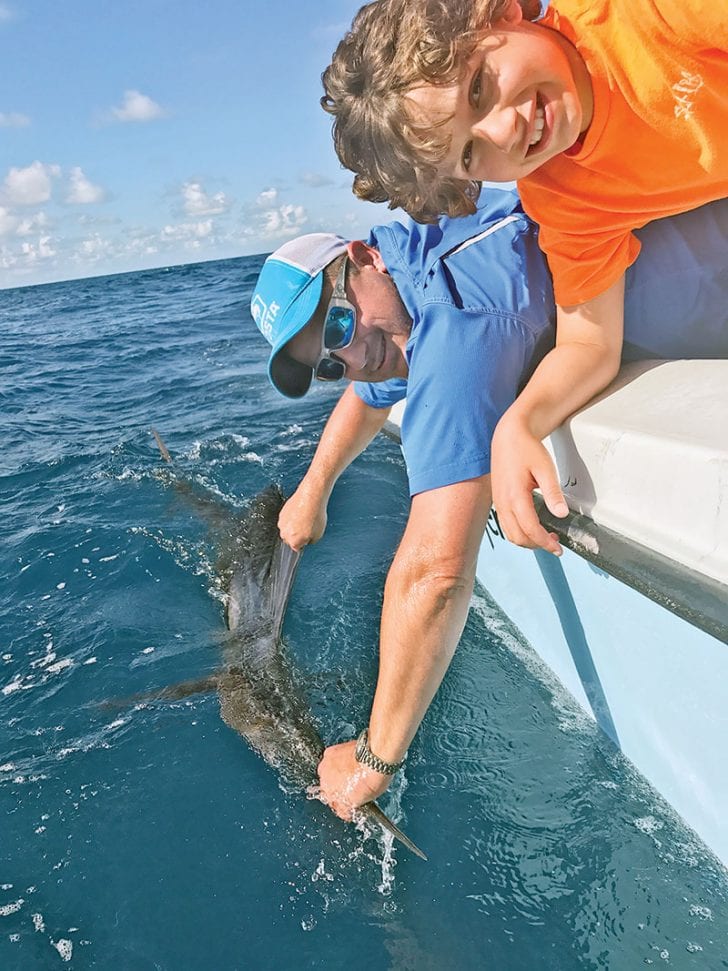 Sailfish release with Nomad Fishing Charters. #keepemwet