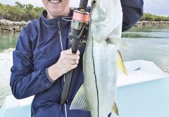 Nice snook caught by this lady angler while fishing with Capt. Orlando Muniz.