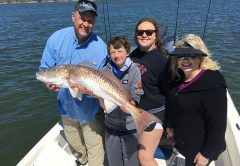 Redfish like this one caught by Greg Spurling and family used to be common catches in the Banana River Lagoon, but constant lawn fertilization and raw sewage dumping is killing this unique body of water.