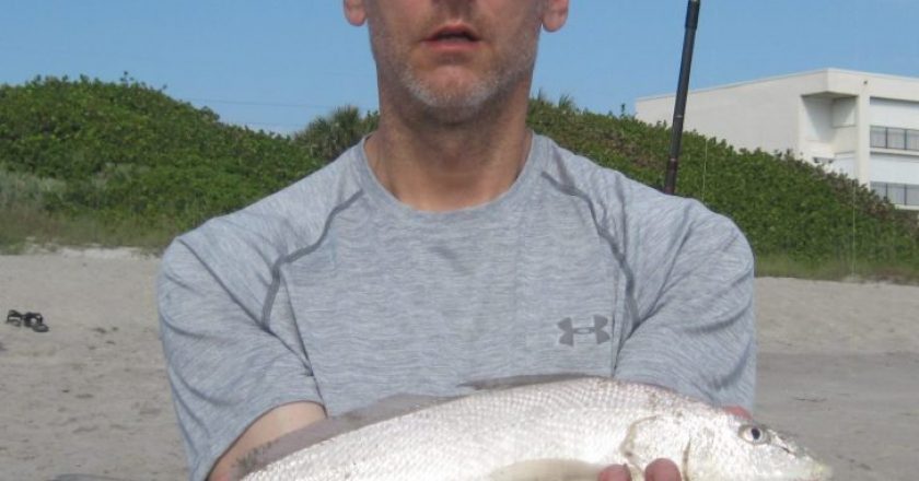 Ken with a19 inch whiting he caught during the Summer.
