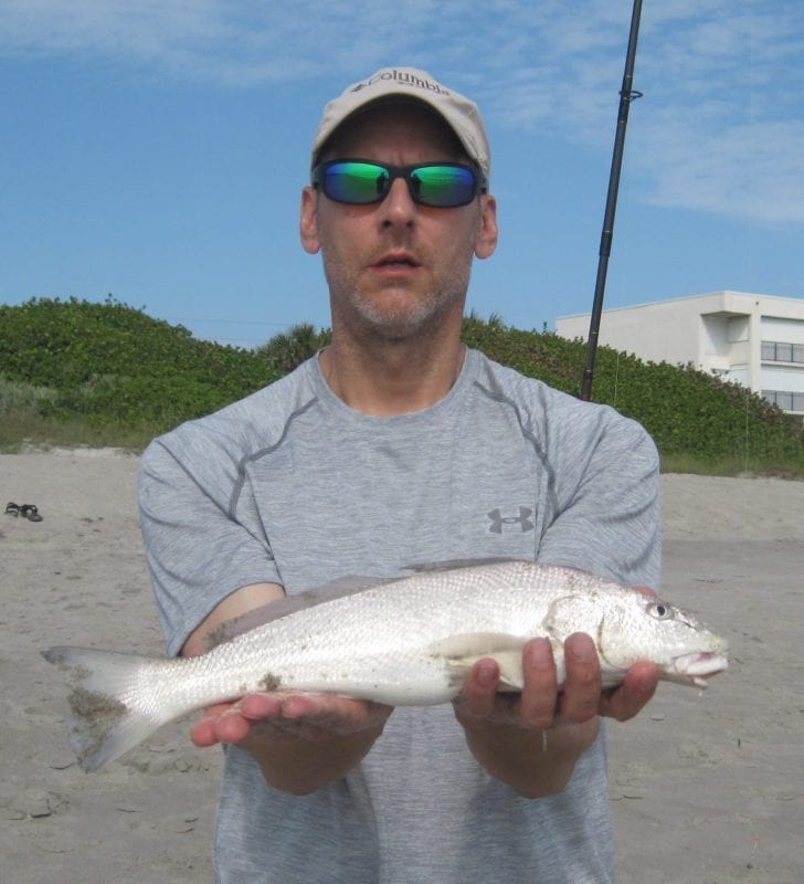 Ken with a19 inch whiting he caught during the Summer.