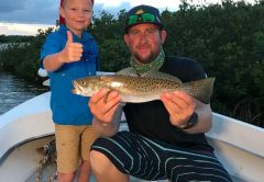 Bryson of Smacked TV with a Nice Trout while fishing with the Native Eyewear Team & Yellow Dawg Fishing