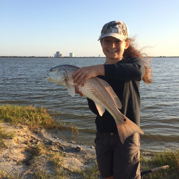 Haylie Miller caught this red in the Banana River CCAFS.