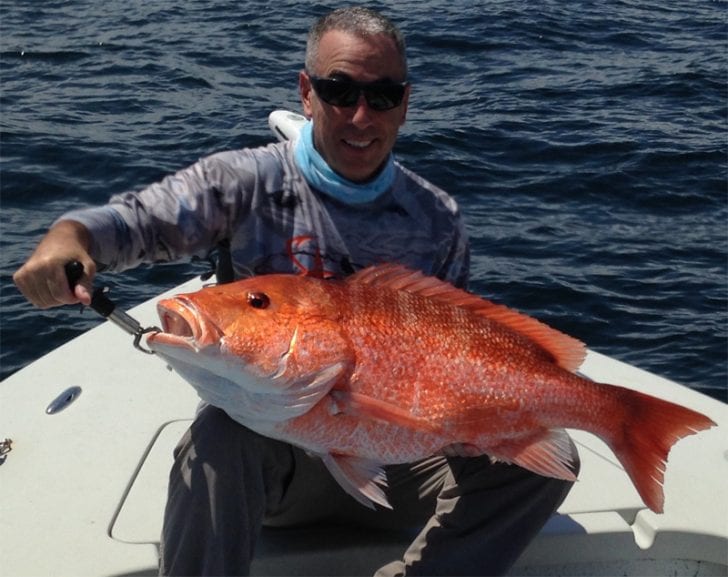 CAM Co-publisher Paul Caruso takes a day off from the magazine to catch a nice red snapper with Underdog Fishing Charters (pg#18).