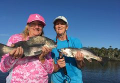 Melanie gay black drum and Debbie smith redfish