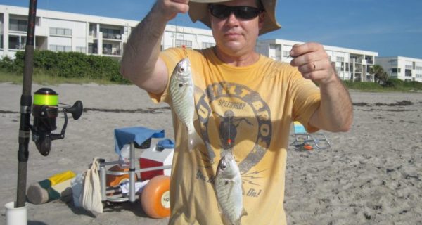 Bob showed us how to catch two at a time during the summer months.