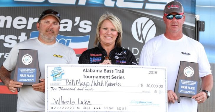 Bill Mayo & Walt Roberts took 1st Place in the Alabama Bass Trail Series, North Division