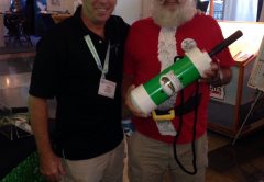 Even Santa Claus fished with The Chum Buddy to catch more fish.