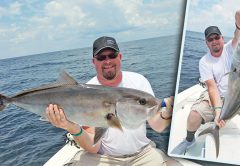 Geno haulin' the AJs in.