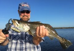 Topwater action is best during the early morning periods.