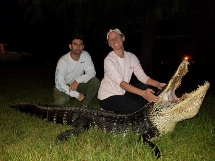 Sam and Max with an Okeechobee gator