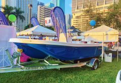 Reef Runner Raffles Boat For Cancer at Miami International Boat Show