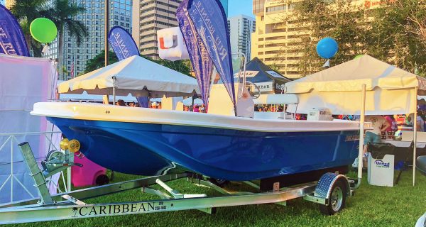 Reef Runner Raffles Boat For Cancer at Miami International Boat Show