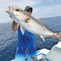 Nice amberjack caught with Nomad Fishing Charters.