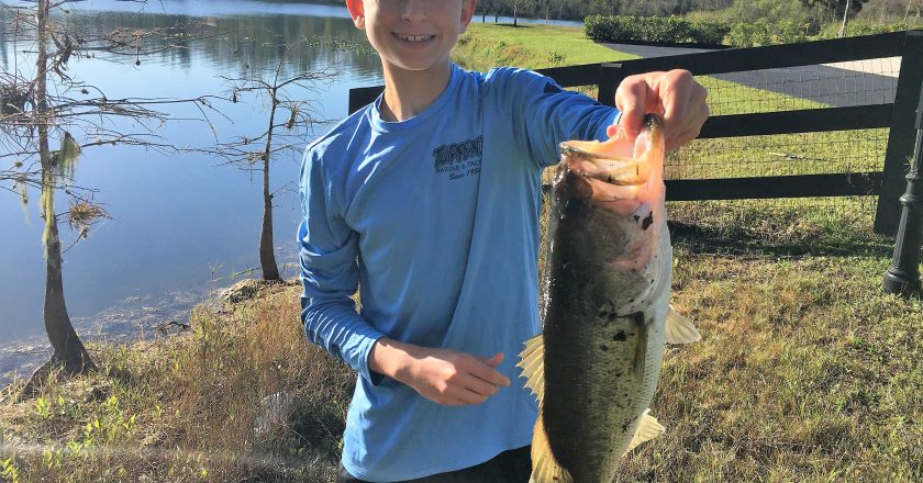 Large Mouth Bass caught in Western Lake Worth Canal