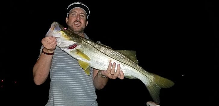 Larry Wood with a nice upper slot snook