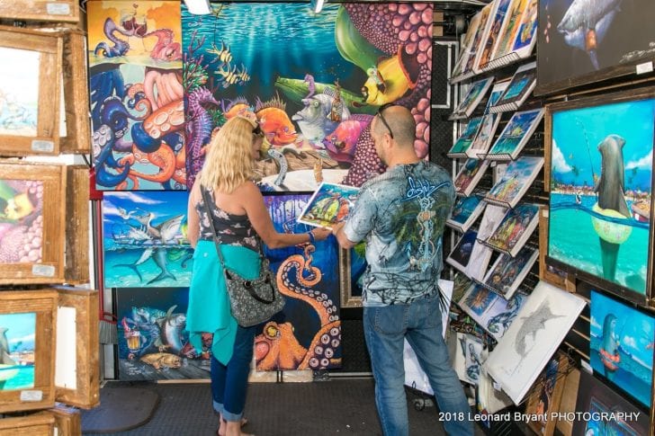 Local vendors sell art & beyond.