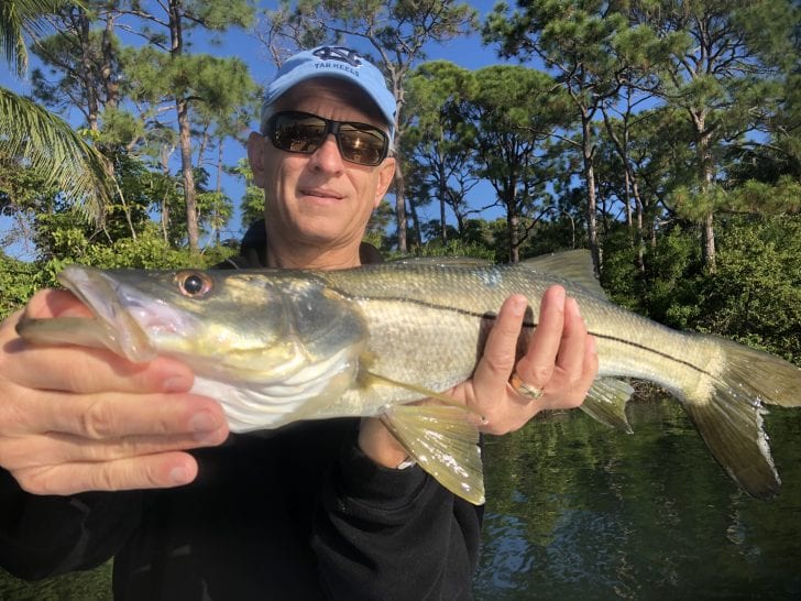 Sam with a common snook.