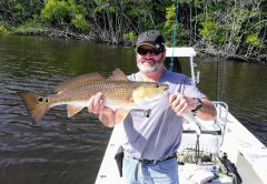 Snowbird Bill with his North Fork redfish