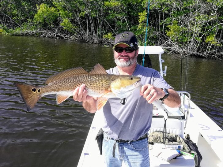 Snowbird Bill with his North Fork redfish
