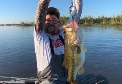 Kenny Collette with his 9.5 lb bass