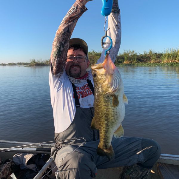 Kenny Collette with his 9.5 lb bass