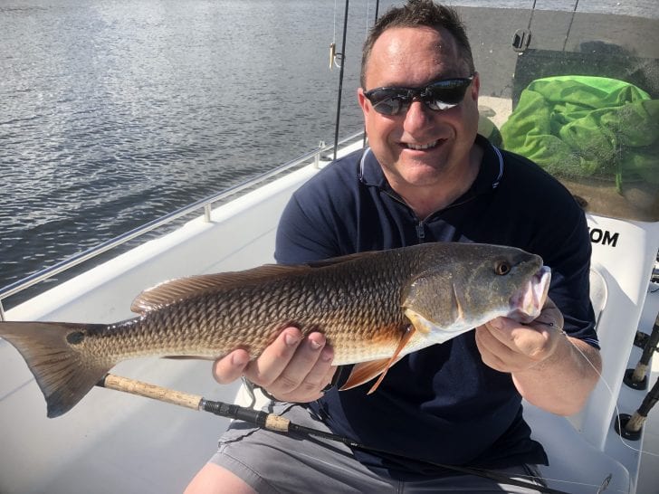 Steve with a nice redfish.