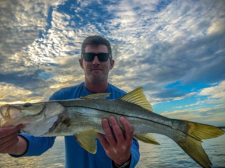 Tommy with snook.