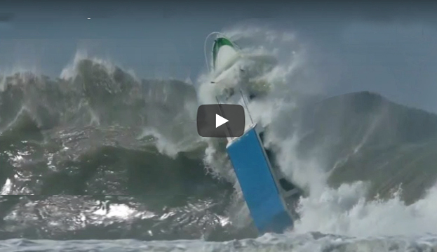 Boats Caught Inside Massive Waves | Coastal Angler &amp; The 