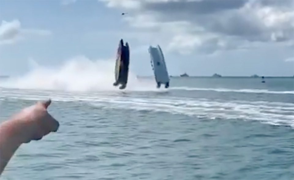 Boats flip during Key West powerboat racing event Coastal Angler