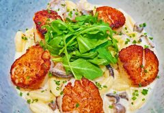 scallops with pasta