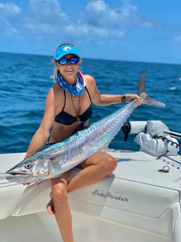 Brooke takes the Kingfish in Key West Coastal Angler & The Angler