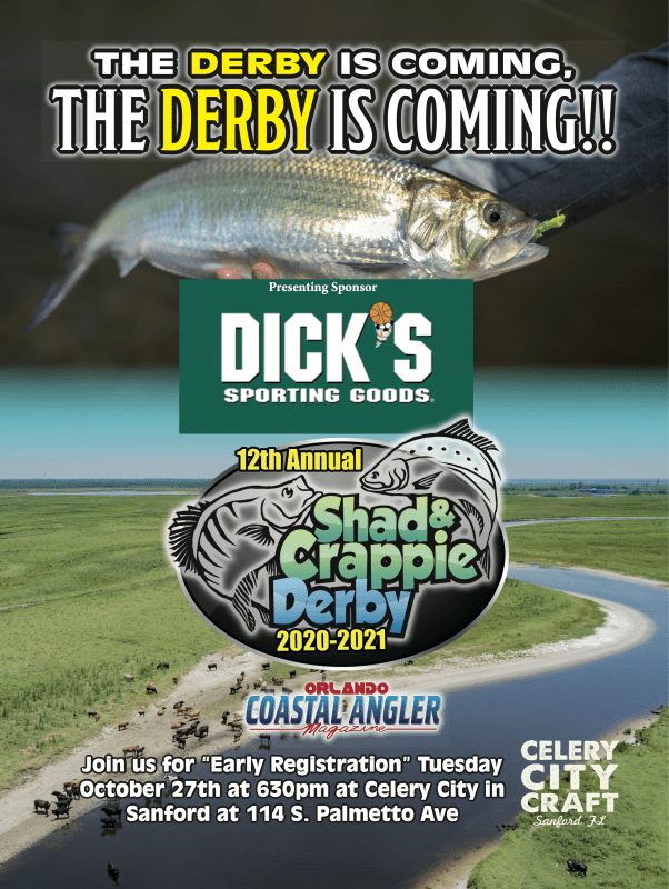 Tuesday October 27 630pm, "Early Registration" 12th annual Shad and