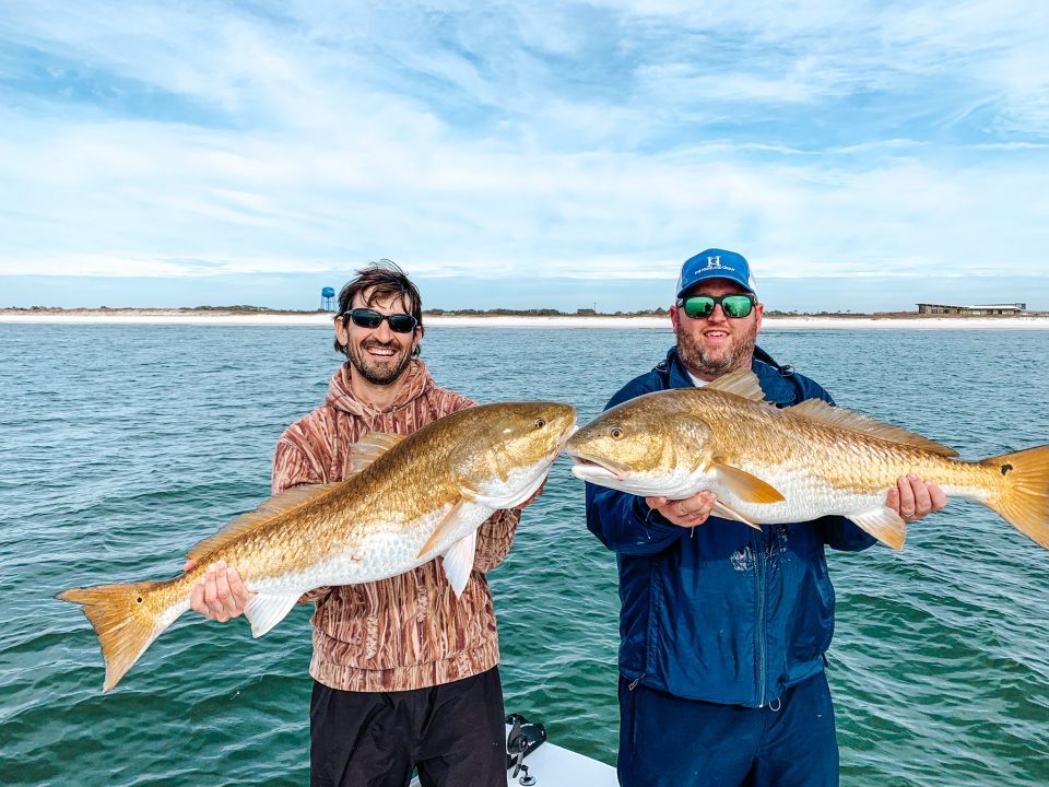 I CATCH A GIANT! REDFISH ON A DOCK DEMON !!! 