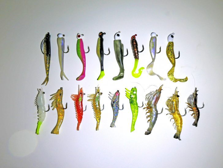 30pcs Paddle Tail Swimbaits Lures Soft Pvc Jigs Heads Curly Grub