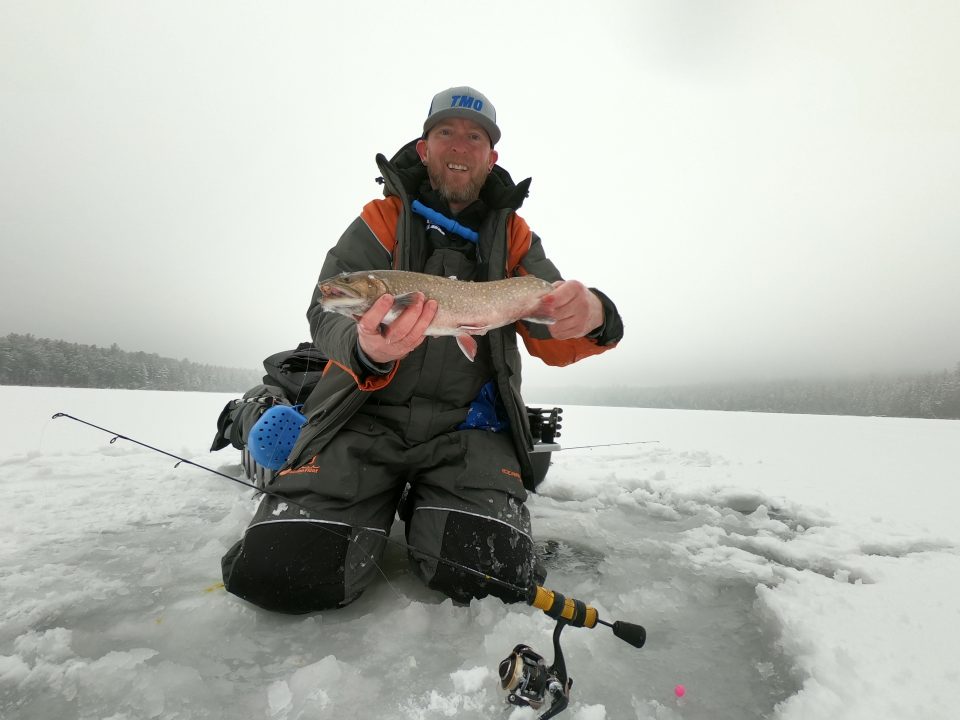 Hooked on Outdoors - Early Spring Ice Fishing for Large Trout ⋅ The Ice  Fishing Newsletter