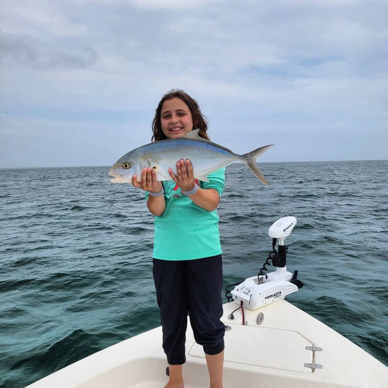 Victoria Beller with a beautiful yellow jack in Key West