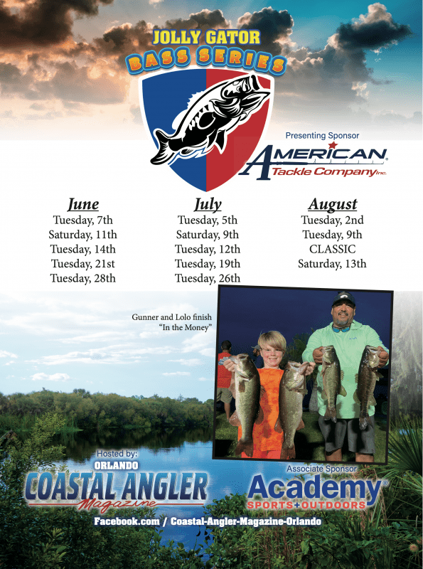 Jolly Gator Bass Series Dates Coastal Angler & The Angler