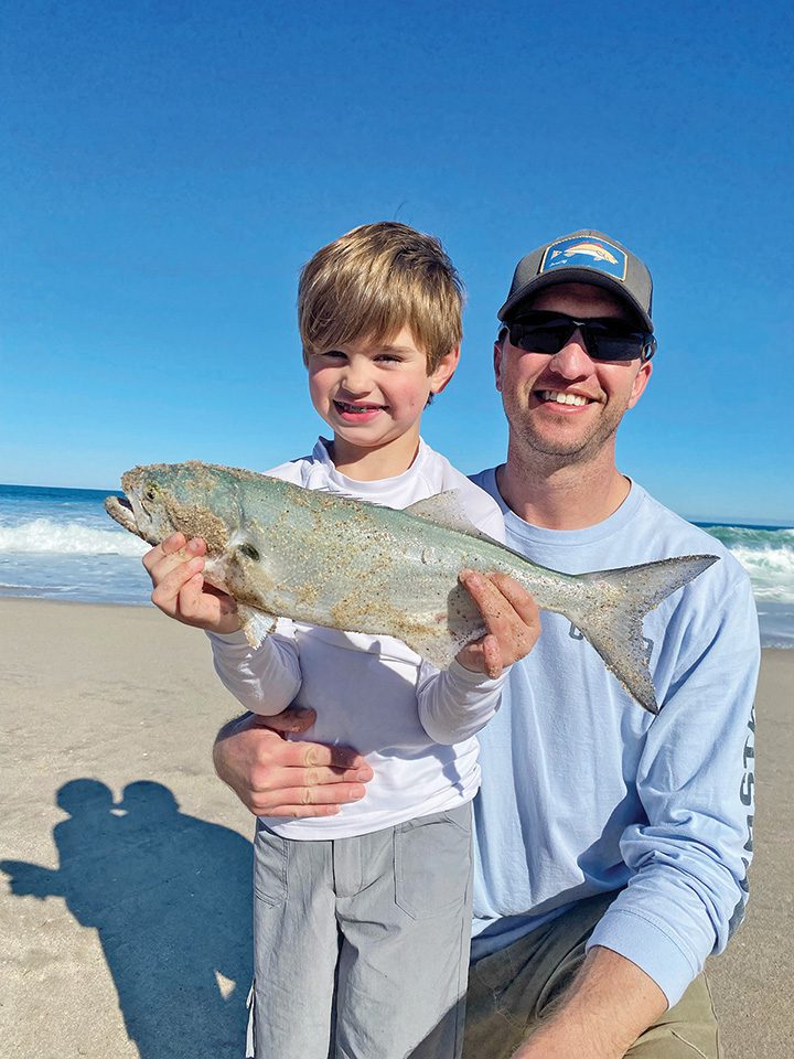 Bluefish and Black Drum in the Surf