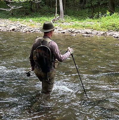 Aluminum Fly Fishing wading staff WSA