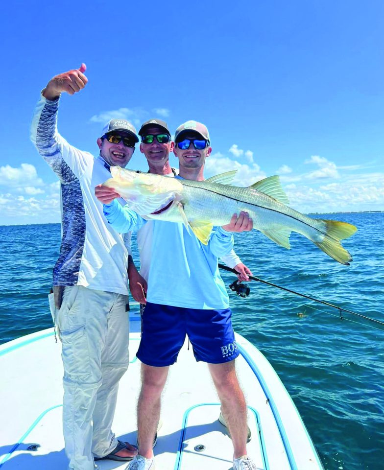 Capt. Dave Stephens put Jordan on the biggest snook he’s ever seen – 44 ...