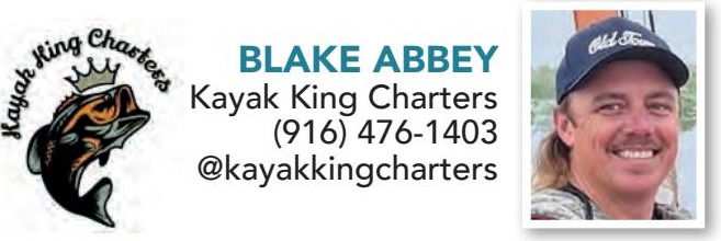Blake Abbey, Kayak King Charters, (916) 476-1403, @kayakkingcharters