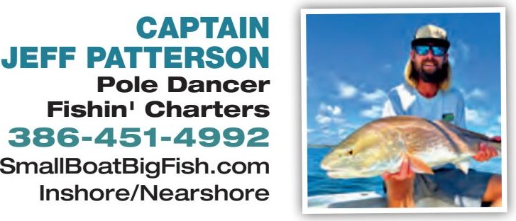 Captain Jeff Patterson, Pole Dancer Fishin' Charters, 386-451-4992, SmallBoatBigFish.com