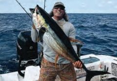 Captain Daniel Levesque of Rare Breed Charters with an offshore catch