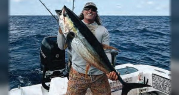 Captain Daniel Levesque of Rare Breed Charters with an offshore catch