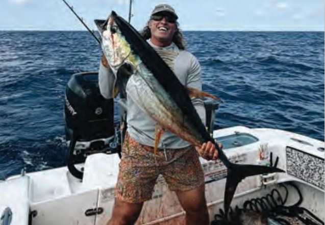 Captain Daniel Levesque of Rare Breed Charters with an offshore catch